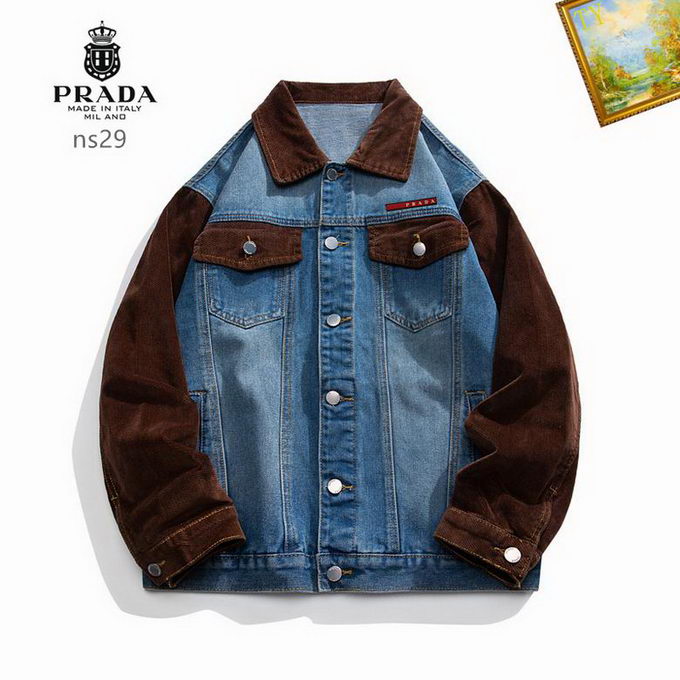 Prada Denim Jacket Mens ID:20250925-53